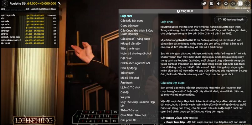 cách chơi Roulette