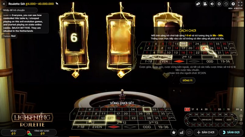 cách chơi Roulette