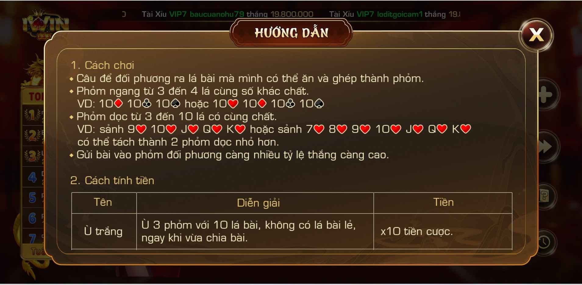 cách chơi phỏm tái gửi ù đền