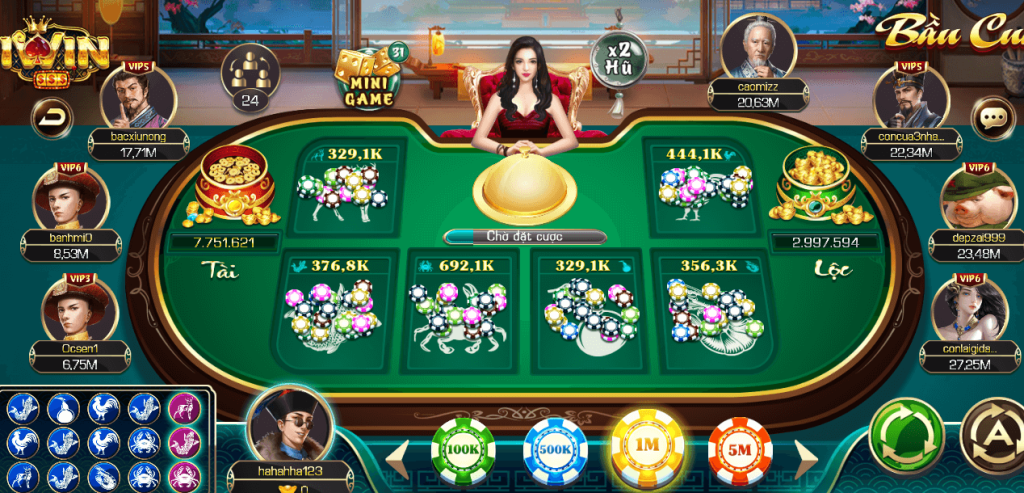 chơi Bầu Cua online cổng game iwin club