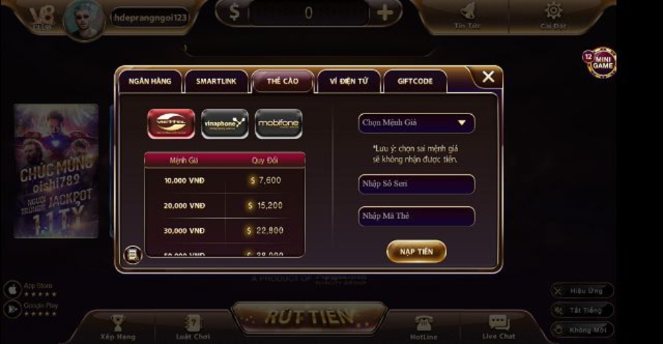 Cổng game rút tiền nhanh nhất