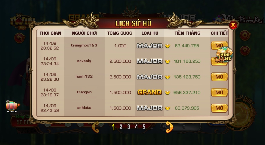 game nổ hũ Võ Lâm Truyền Kỳ