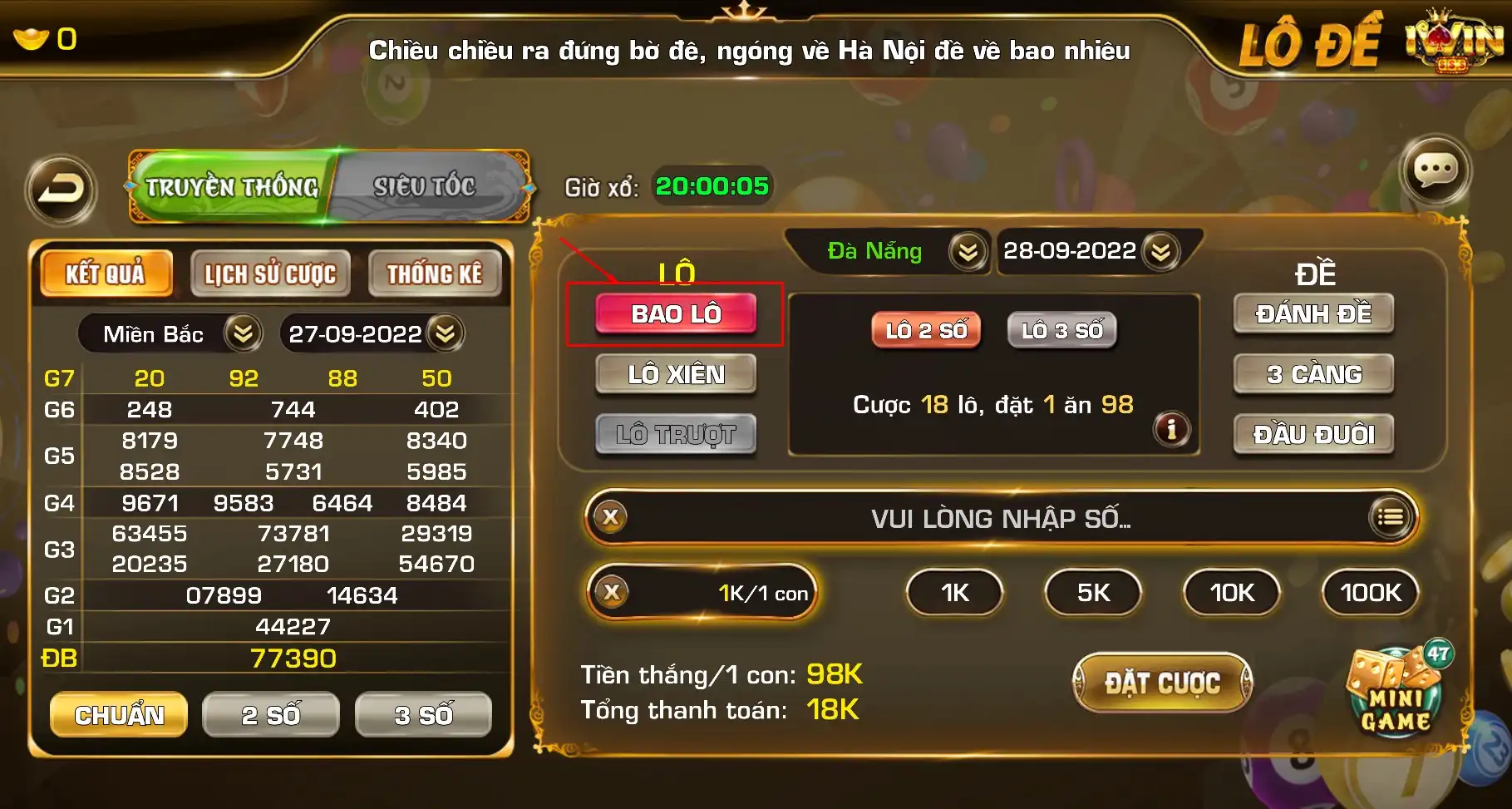 lô đề miền trung