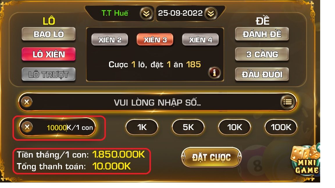 lô xiên quay 3 ăn bao nhiêu 