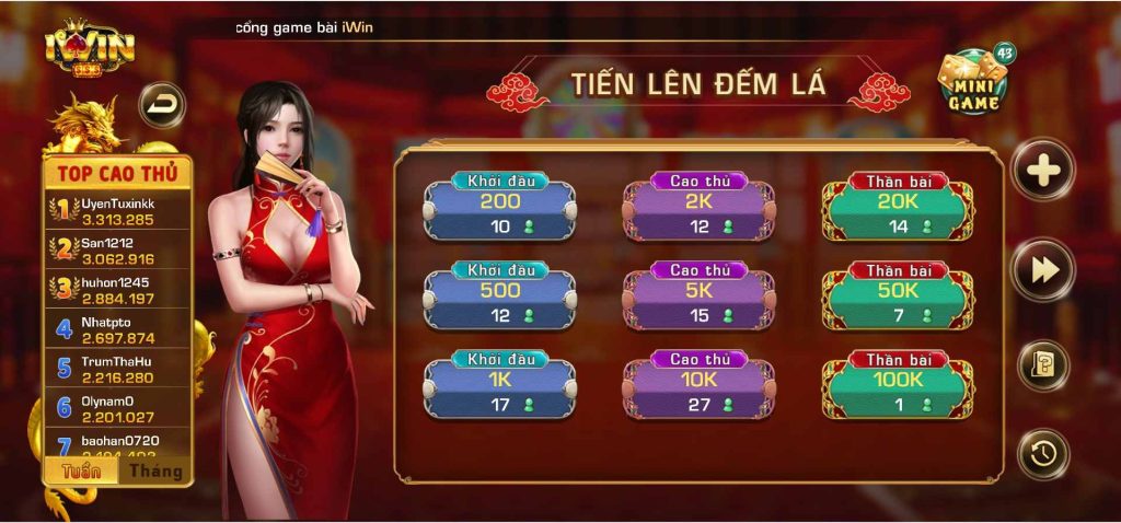 iwin club thủ thuật đánh bài tiến lên