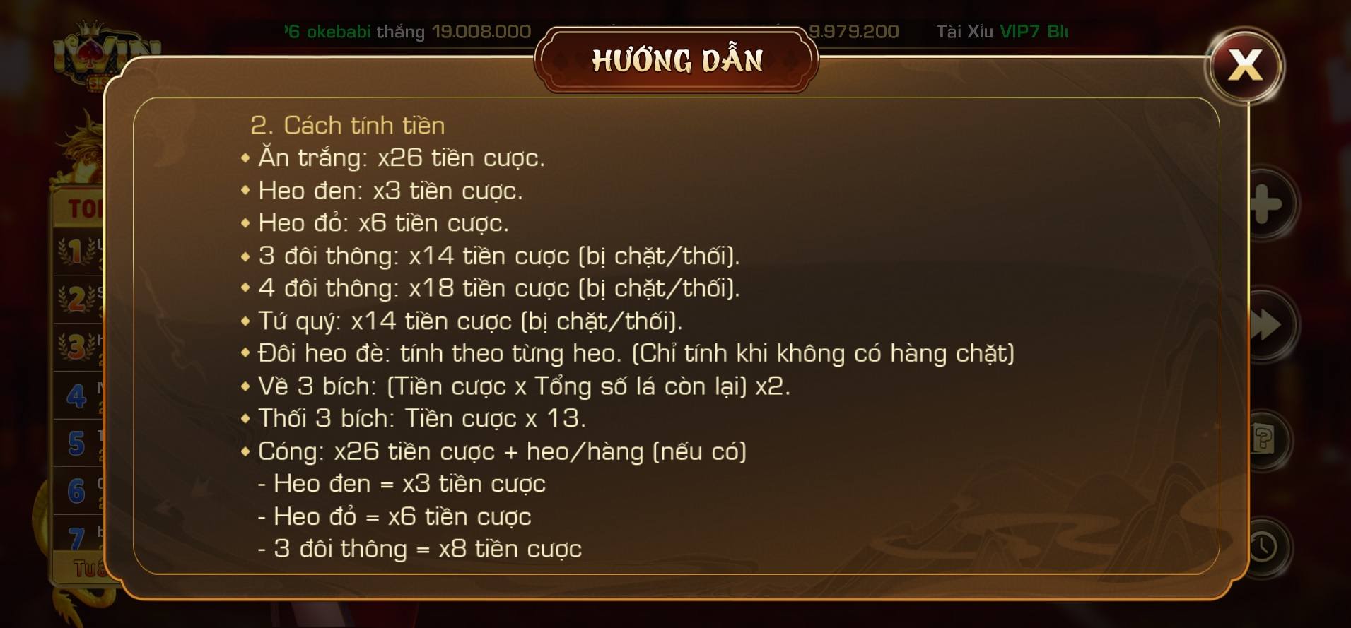 thủ thuật đánh bài tiến lên