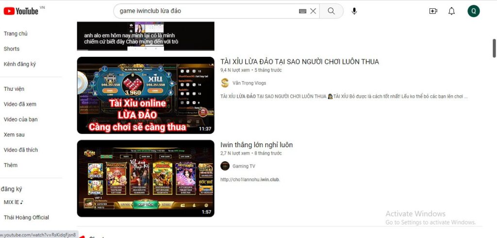 iwinclub lừa đảo người chơi trên youtube, game iwinclub