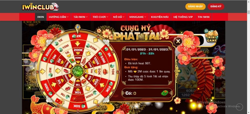 sự kiện iwin hấp dẫn nhất hiện nay