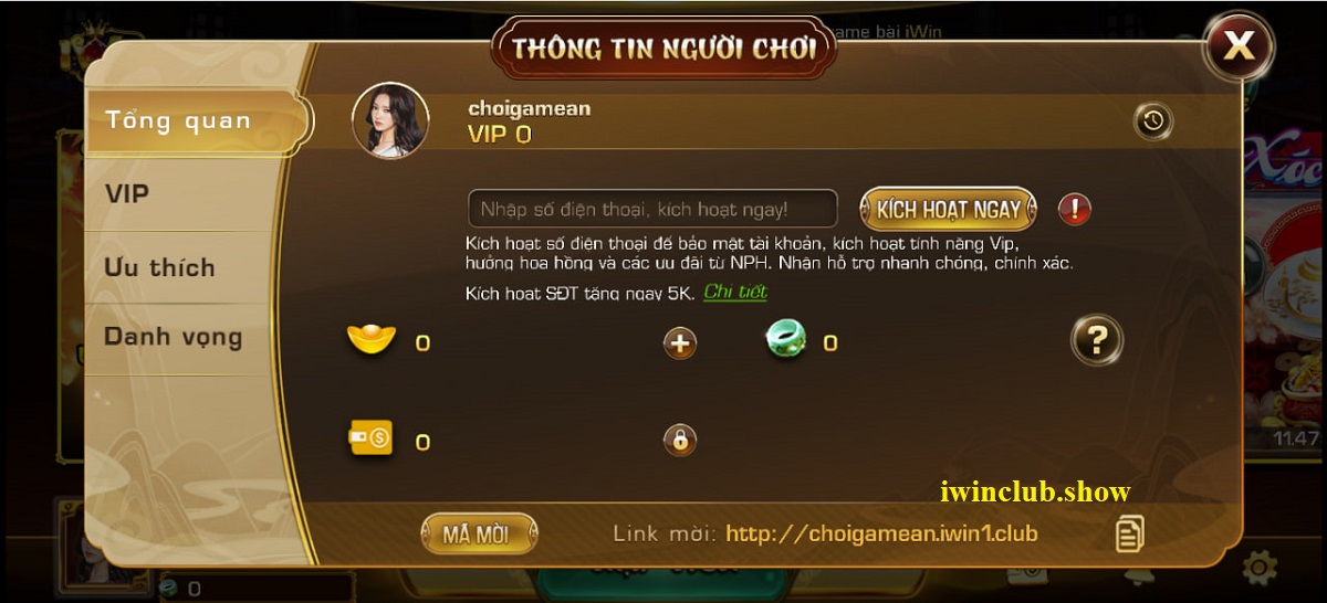 bảo mật tài khoản game iwinclub