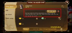 xác thực thông tin tài khoản IWIN CLUB