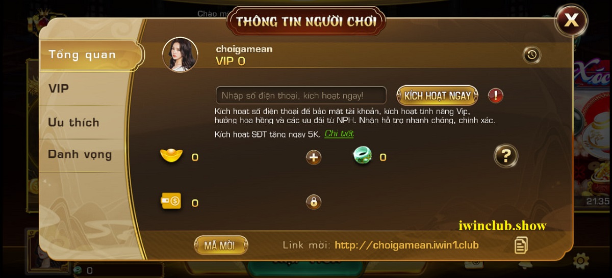 cập nhật thông tin tài khoản