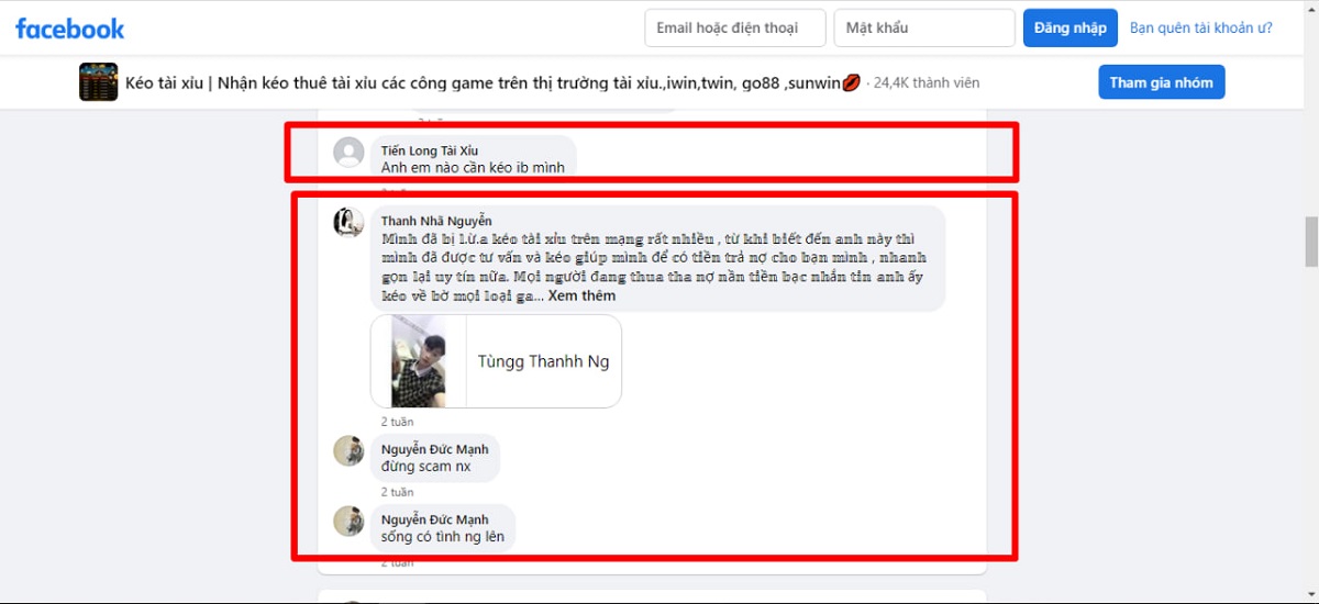 đối tượng lừa đảo người chơi