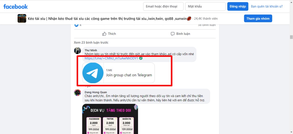cảnh giác với link nhóm không rõ nguồn gốc