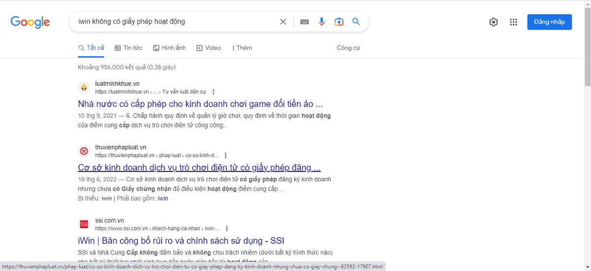 iwinclub không có giấy phép hoạt động cá cược